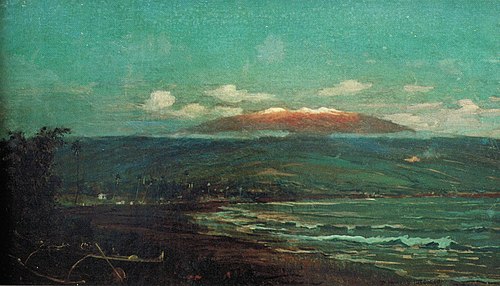Mauna Kea from Hilo Bay, 1887, D. Howard Hitchcock