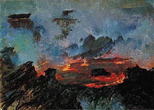 Halemaumau, Daylight, , D. Howard Hitchcock