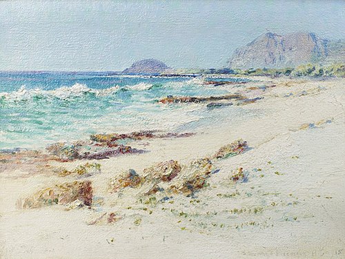 Makapuu Point from Waimanalo Beach, 1915, D. Howard Hitchcock