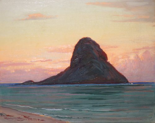 Mokoli'i Island at Twilight, 1925, D. Howard Hitchcock
