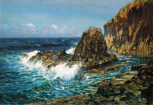 Cliffs on Offshore Island, 1910, D. Howard Hitchcock