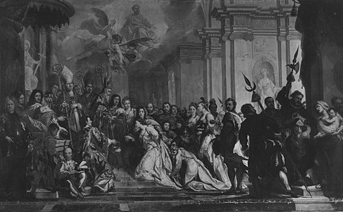 Trauung des Kurfürsten Johann Wilhelm von der Pfalz, 1690, Antonio Bellucci