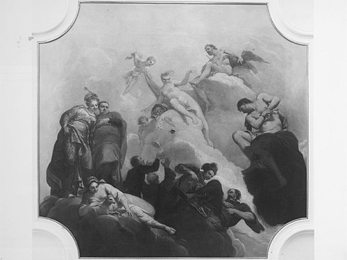 Gaben des Glücks (Deckenbild), 1690, Antonio Bellucci
