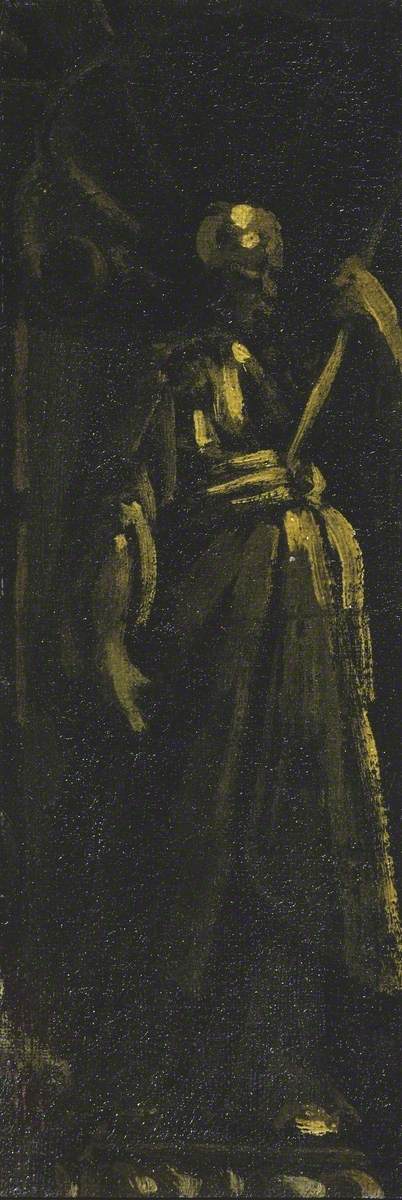 Saint Standing in a Niche (fragment), 1625, Didier Barra