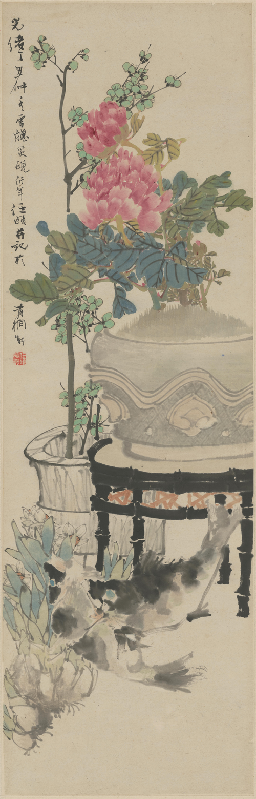 任颐岁朝图轴, , Ren Yi