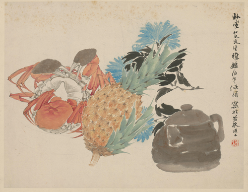 任颐菠萝菊蟹页, , Ren Yi