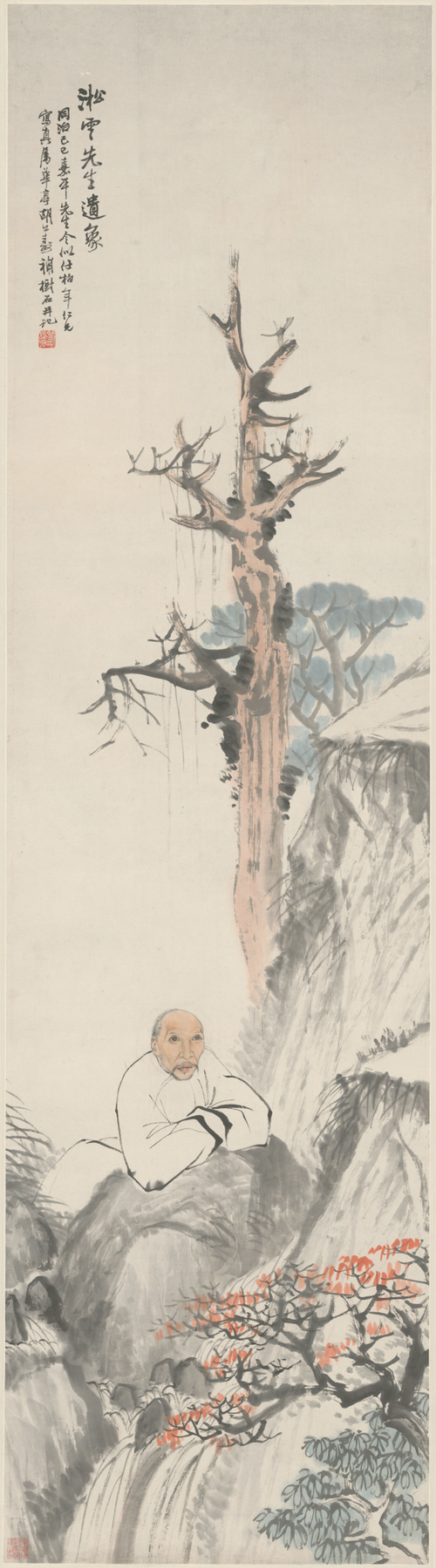 任颐、胡远合作任淞云像轴, , Ren Yi
