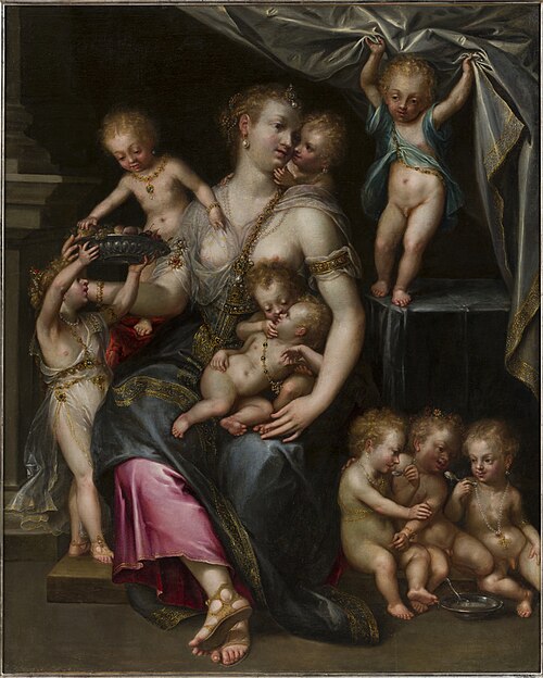 Allegorie op de vruchtbaarheid, 1593, Dirk de Quade van Ravesteyn