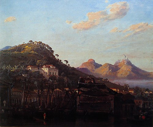 View of Gamboa, in Rio de Janeiro, 1852, Louis Buvelot