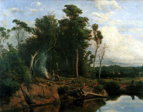 Winter morning near Heidelberg, 1866, Louis Buvelot