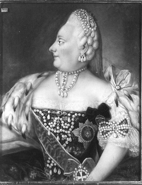 Kaiserin Katharina II. von Russland, 1757, Joseph Lander