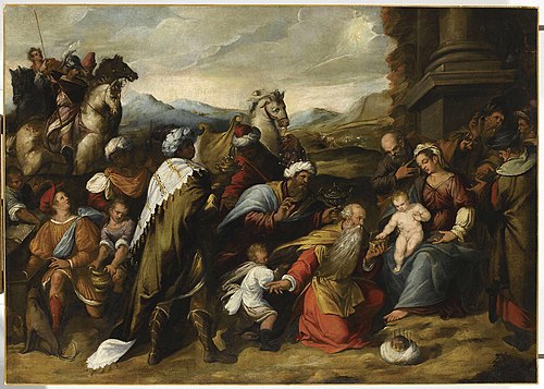 Adoration des Mages, 1600, Tiburzio Passarotti