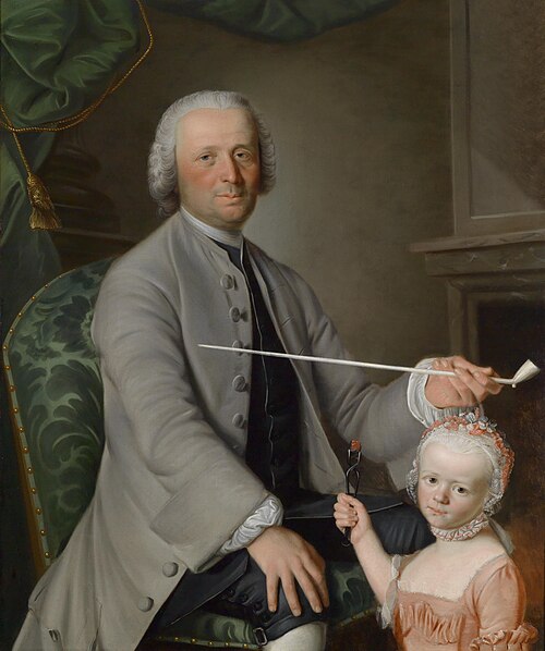 Porträt eines Vaters mit seiner Tochter., 1765, Sigmund Barth