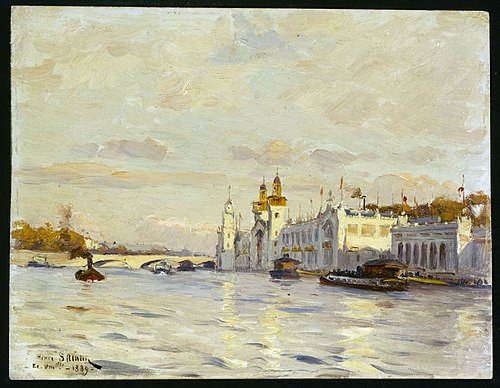 Vue de l'Exposition Universelle de 1889, 1889, Henri Saintin