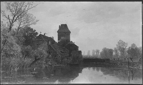 Alter Schlossgraben (in Westfalen), 1888, Gilbert von Canal