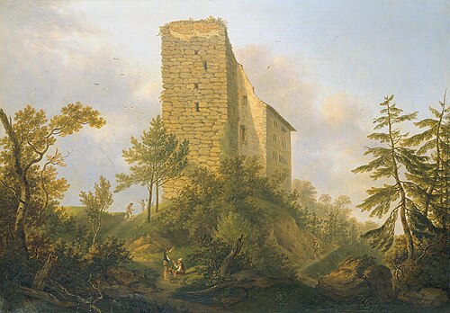Umgebung der Ruine Habsburg, 1804, Johann Caspar Rahn