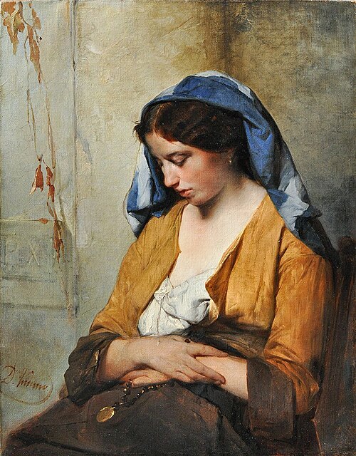 Motherhood, 1862, Domenico Induno
