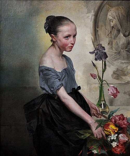 Portrait of a woman, 1846, Domenico Induno
