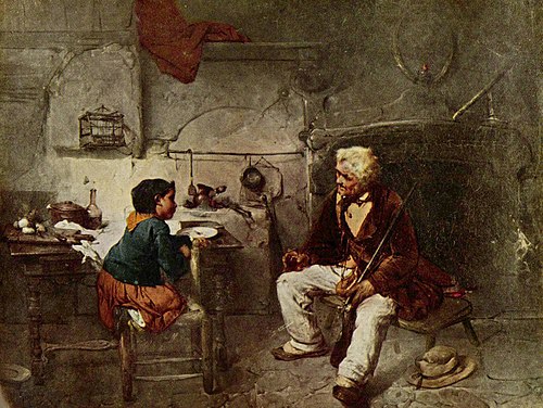 The hunter, 1854, Domenico Induno