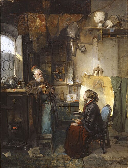 The moneylender (The antique dealer), 1853, Domenico Induno