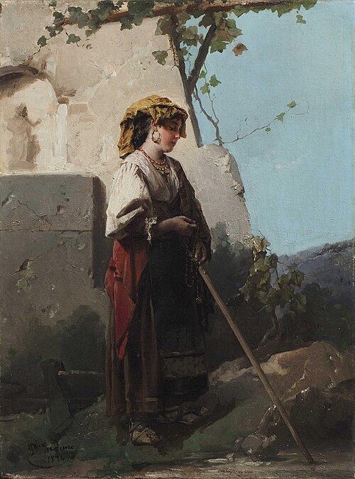 A peasant woman, 1874, Domenico Induno