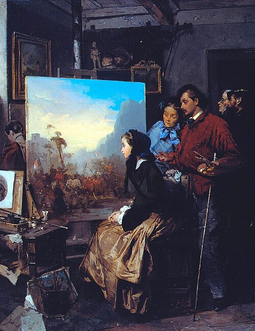 A thought to Garibaldi, 1863, Domenico Induno
