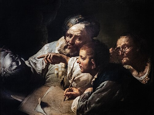 L'école de dessin, 1750, Domenico Maggiotto
