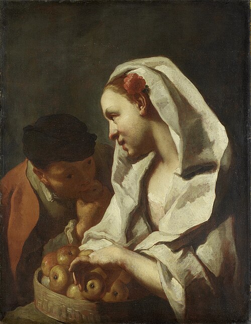 Girl Selling Fruit, 1750, Domenico Maggiotto