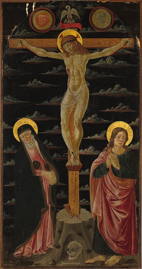 Christ on the Cross between the Virgin and Saint John the Evangelist, 1470, Domenico di Zanobi
