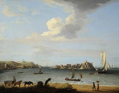 Elizabeth Castle, Jersey, 1764, Dominique Serres
