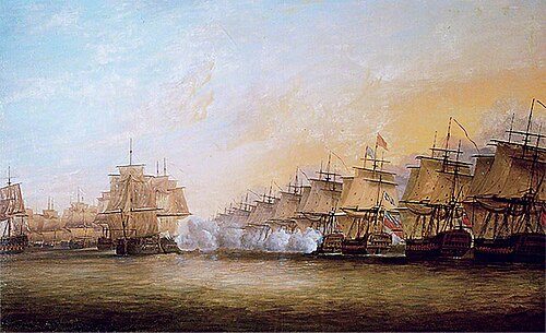 The Action off Trincomalee, 1782, Dominique Serres