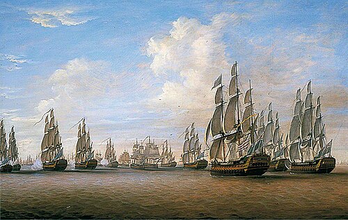 The Action off Negapatam, 1782, Dominique Serres