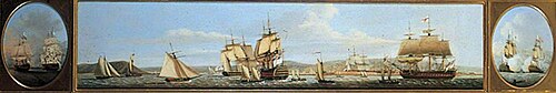 English Shipping Scene, 1790, Dominique Serres
