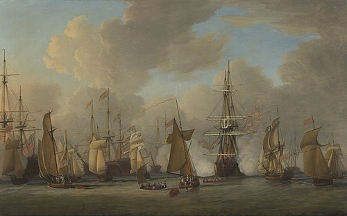 The Royal Visit to the Fleet IV, 1775, Dominique Serres