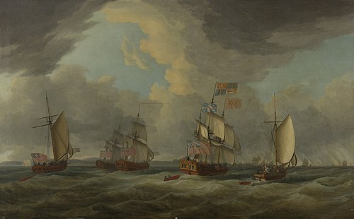 The Royal Visit to the Fleet III, 1775, Dominique Serres