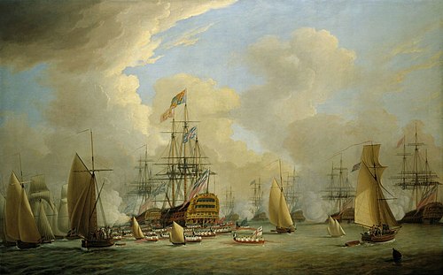 The Royal Visit to the Fleet, 1774, Dominique Serres