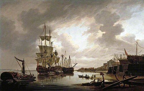 British men-of-war at anchor in Blackwall Reach, , Dominique Serres