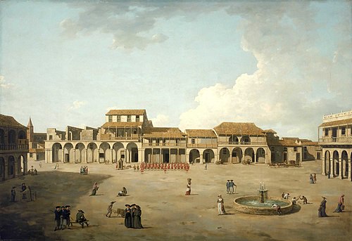 The Piazza at Havana, 1762, Dominique Serres