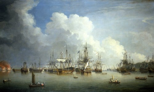 The Captured Spanish Fleet at Havana, August-September 1762, 1768, Dominique Serres