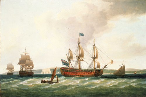 The 'Royal George' and other Vessels, 1778, Dominique Serres