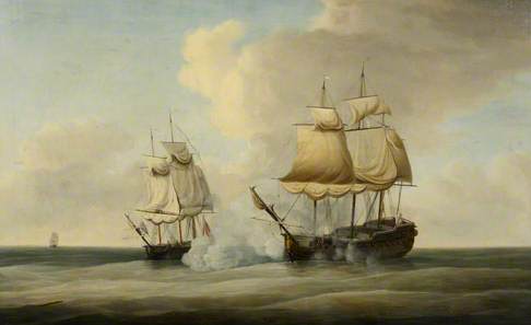 The Capture of the Duc de Chartres, 18 April 1747, 1770, Dominique Serres