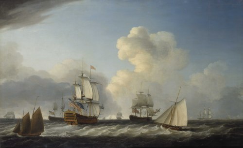 The 'St George' with  other vessels, 1787, Dominique Serres