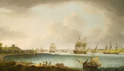 Men-of-War at Plymouth, 1766, Dominique Serres