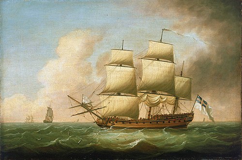 A Frigate, 1750, Dominique Serres
