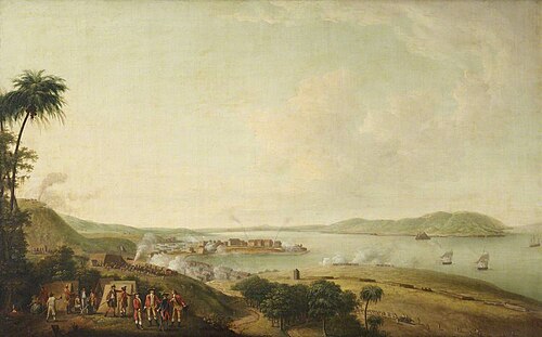 British Attack on the Citadel of Martinique, January, 1762, 1764, Dominic Serres