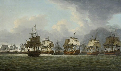 The Battle of the Dogger Bank, 1782, Dominique Serres