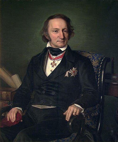 Portrait of Professor Christopher Hansteen, 1853, Aasta Hansteen