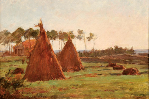 As Mêdas - Fim de tarde, 1917, João Marques de Oliveira