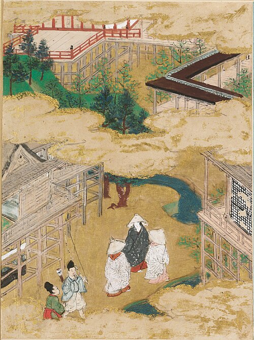 The Tendril Wreath (Tamakazura), Illustration to Chapter 22 of the Tale of Genji (Genji monogatari), , Tosa Mitsunobu