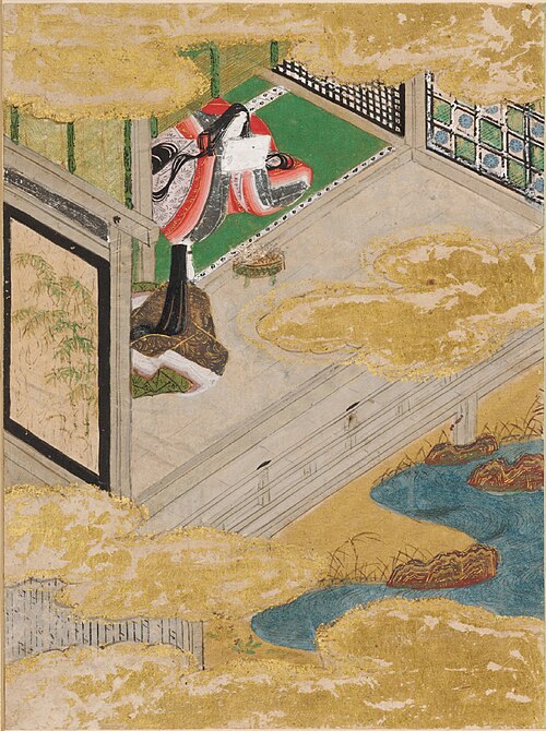 Bracken Shoots (Sawarabi), Illustration to Chapter 48 of the Tale of Genji (Genji monogatari), , Tosa Mitsunobu